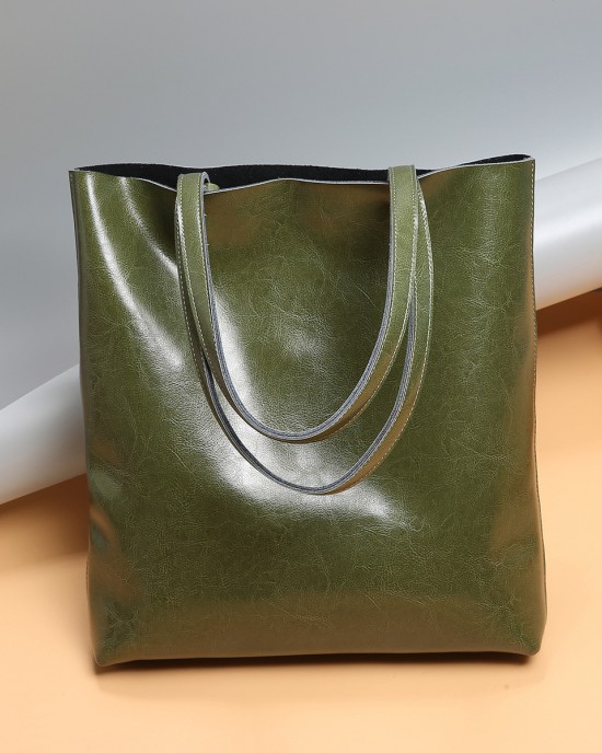New summer new cowhide women's bags, fashionable, simple tote bags, large-capacity, fashionable handbags and shopping bags New summer new cowhide women's bags, fashionable, simple tote bags, large-capacity, fashionable handbags and shopping bags