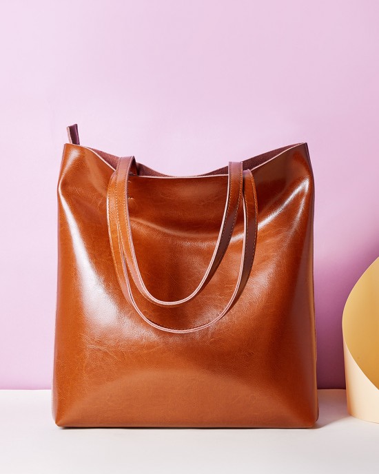 New summer new cowhide women's bags, fashionable, simple tote bags, large-capacity, fashionable handbags and shopping bags New summer new cowhide women's bags, fashionable, simple tote bags, large-capacity, fashionable handbags and shopping bags