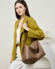 Top-grain cowhide women's single shoulder bag, simple and fashionable, classic shell bag with 2 shoulder straps, large capacity, soft leather Top-grain cowhide women's single shoulder bag, simple and fashionable, classic shell bag with 2 shoulder straps, large capacity, soft leather