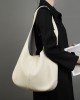 New Korean Internet-Famous Women's Bag, Large-Capacity First-Grain Leather Tote Bag, Luxury Underarm Single-Shoulder Genuine Leather Bag