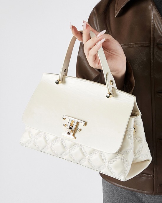 New trendy, niche genuine leather bags, high-end, simple commuter handbags, large-capacity, stylish tote bags.