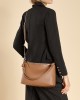 Top-grain cowhide underarm tote bag, 2025 spring and summer simple commuter large-capacity single-shoulder crossbody dumpling bag