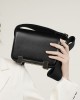 New Geta Clog bag, genuine leather women's bag, wide shoulder strap, single shoulder crossbody bag, versatile stewardess bag, small square bag