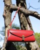 High-end niche genuine leather bags for women, 2025 new trendy, versatile shoulder and crossbody bags for commuting, trendy underarm bags