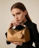 TOGO top-grain cowhide women's bag, fashionable genuine leather cross-border Boston bag, versatile trendy handbag and crossbody bag TOGO top-grain cowhide women's bag, fashionable genuine leather cross-border Boston bag, versatile trendy handbag and crossbody bag