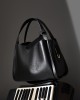 2025 new style genuine leather handbag, stylish crossbody bag for mother, cowhide bucket bag