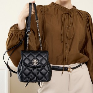 Korean niche genuine leather backpack for women, 2025 new style, fashionable backpack, large design bag