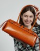 Genuine Leather Niche Retro Motorcycle Style, Cool Belt Decorated Handbag, New Single Shoulder Underarm Sausage Baguette Bag