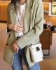 Fashionable genuine leather chain phone bag, Chanel 2025 new diamond-cut gemstone small gold ball shoulder and crossbody calfskin bag