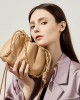 2025 Korean-style new genuine leather cloud bag, cowhide chain bag, lucky bag, small bucket bag, versatile cowhide bag