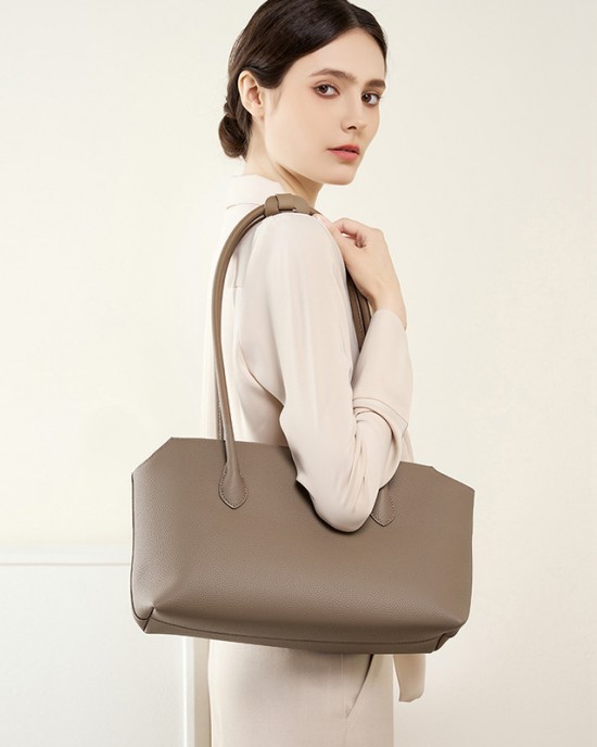 Niche minimalist new luxury genuine leather women's bag, tote bag, French cowhide underarm bag, shoulder bag, commuter bag Niche minimalist new luxury genuine leather women's bag, tote bag, French cowhide underarm bag, shoulder bag, commuter bag