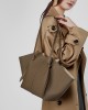 First-Grain Cowhide Leather Large Capacity Genuine leather women's tote bag, fashionable bat bag, versatile commuter bag, winged handbag
