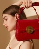Retro solid color women's bowling handbag, spring/summer new cross-border versatile commuter underarm shoulder bag Retro solid color women's bowling handbag, spring/summer new cross-border versatile commuter underarm shoulder bag