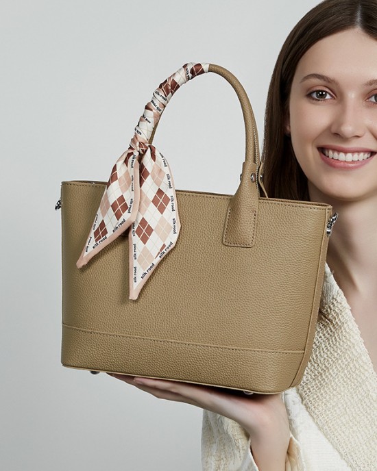 Genuine leather women's bag, 2025 new women's handbag, stylish mother's bag, large-capacity vegetable basket crossbody bag