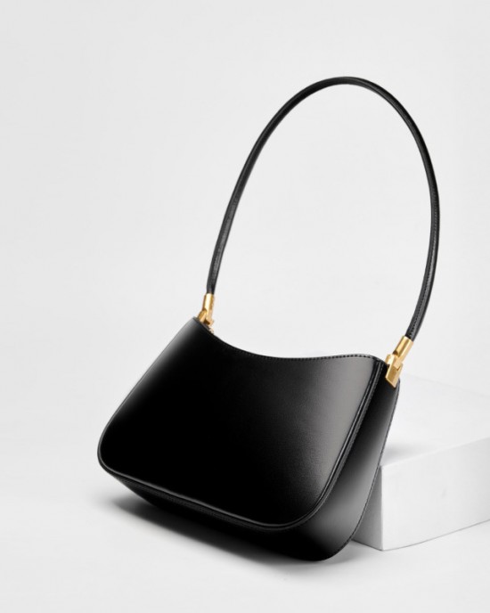 Spring/Summer new niche design genuine leather commuter baguette bag 2025 Spring/Summer French-style underarm bag single shoulder vintage women's bag Spring/Summer new niche design genuine leather commuter baguette bag 2025 Spring/Summer French-style underarm bag single shoulder vintage women's bag