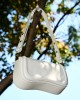 Genuine leather underarm tofu bag, simple, stylish, trendy, street-inspired, popular, niche crossbody bag