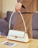 Special leather chain underarm bag for women, 2025 new spring and summer cowhide French-style luxury niche shoulder and crossbody bag.