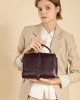 2025 winter new, trendy, best-selling, top-grain cowhide, vegetable-tanned leather handbag, single-shoulder, crossbody, large-capacity, 100-pound. Matching