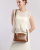 2025 autumn new style genuine leather women's handbag, niche design, stylish, simple, elegant, versatile shoulder and underarm handbag.