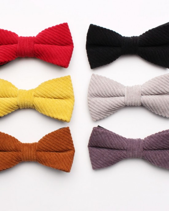 Shengzhou manufacturers offer corduroy polyester-cotton bow ties for men and women in macaron-colored, solid-color, fashionable wedding bow ties. Shengzhou manufacturers offer corduroy polyester-cotton bow ties for men and women in macaron-colored, solid-color, fashionable wedding bow ties.