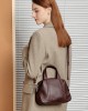 Women's bags, 2025 spring and summer new high-end niche genuine leather Boston Pillow Shoulder Bag, Crossbody Handbag