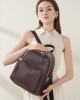 Top-grain vegetable-tanned cowhide European and American fashion backpack, large capacity, soft leather, multi-purpose women's backpack