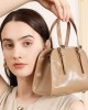 2025 New Cowhide Yoyo Bowling Bag, Retro Commuter Large-Capacity Single Shoulder Bag