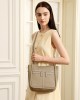 2025 top-grain cowhide niche luxury bags, new trendy horseshoe bags, large-capacity commuter shoulder bags, bucket bags.