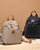 Oxford cloth and cowhide multi-compartment storage backpack, large capacity, splash-proof, versatile lightweight women's bag Oxford cloth and cowhide multi-compartment storage backpack, large capacity, splash-proof, versatile lightweight women's bag