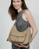 New top-grain cowhide underarm tote bag for women, large-capacity saddle bag, genuine leather shoulder bag for women, suitable for work commuting
