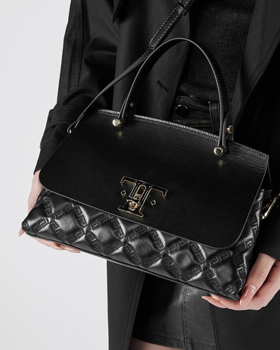 New trendy, niche genuine leather bags, high-end, simple commuter handbags, large-capacity, stylish tote bags.