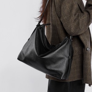 Autumn 2025 new style genuine leather women's bag, high-end niche single-shoulder underarm bag, retro and fashionable crossbody bag