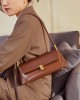 Niche baguette bags, 2025 new genuine leather influencer underarm bags, summer French-style shoulder bags